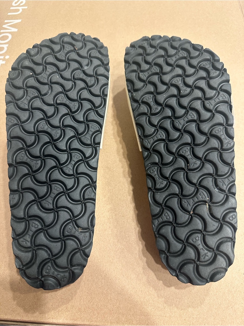 Birkenstock Madrid Cream Gloss Slides - Picture 10 of 10